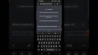 Write python program using chat gpt