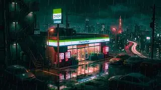 Tokyo Rain at Midnight 🗼 3 Hours of Lofi & Rain for Study, Work & Deep Focus