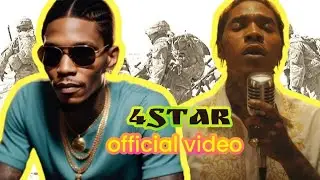 Vybz Kartel - 4 Star, ✨, official music video, ( military riddim, ) war nah done,