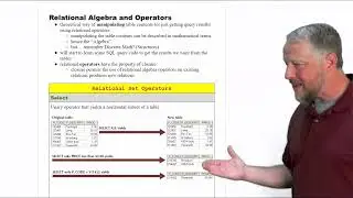9 - Relational Algebra and Operators
