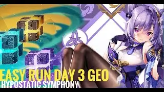 Hypostatic Symphony Day 3 EASY RUN! Keqing 4k plus points on mobile | Genshin Impact