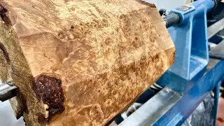 Woodturning - A Huge Burl !