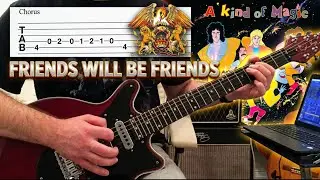 Queen - Friends Will Be Friends - Guitar Play Along (Guitar Tab)