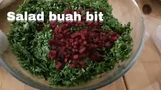 how to make salad beetroot &cara membuat salad buah bit