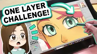 ONE LAYER CHALLENGE! 😭| UE16 Drawing Monitor Review!
