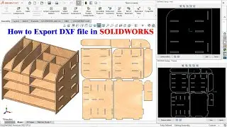 How to Export DXF file a simple way in SOLIDWORKS 😀😀