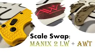 Suping Up the Spyderco Manix 2 LW in Magnacut with AWT Aluminum Scales