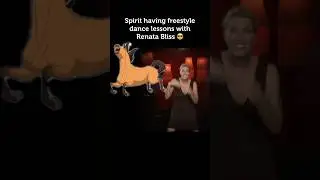 SPIRIT having freestyle dance lessons with Renata Bliss 😎 #shorts #vine #memes #funny #edit #spirit