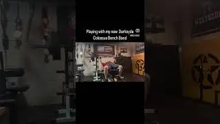 Benching in my new Darksyde Colossus Bench Band. #benchpress #motivation #powerlifting