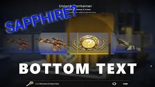 Karambit Sapphire?