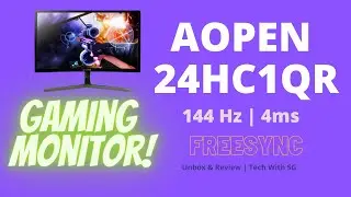 Aopen Curve Gaming Monitor Unboxing and Detailed Review | Best Gaming Monitor - Tech With SG