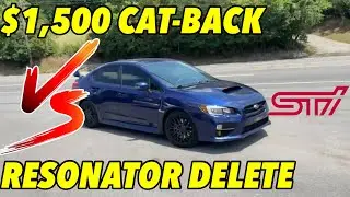 Subaru WRX STi 2.5L: $1,500 Cat-Back Vs Resonator Delete!