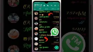 Fm Whatsapp Me Colourful Font Change Kaise Kare | How To Change Font Style In Fm Whatsapp 2023 |