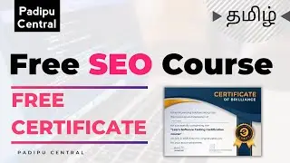 Free SEO Course | Free Certificate | Tamil