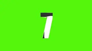 SILVER METAL 3D NUMBER COUNTDOWN GREEN SCREEN HD 2019