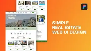 Simple Real Estate Web UI Design (4/5) | Figma Tutorial