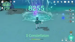 Genshin Impact | Venti 8K DMG With Noblesse | No Constellation | LV 80 | F2P