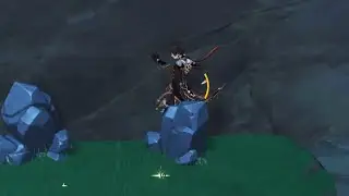 Zhongli walks into a rock and gets stuck