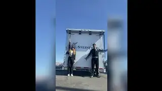 Hailee steinfeld with her brother at the race track #170