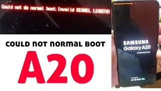 Samsung A205F flashing error could not do normal boot fix 100% solution