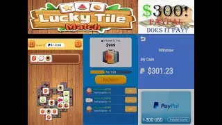 Lucky Tile Match - $300 min Achieved! (DID IT PAY?)