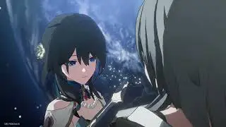 Stelle met Ruan Mei cut scene and told her was there is a piece of cake on her mouth