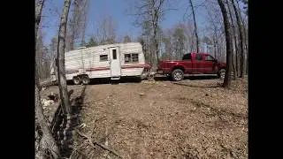 Parking the 1984 Fleetwood Resort permanently in the Missouri Ozarks