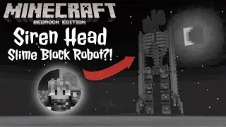MCPE: SIREN HEAD Slime Block Robot for BEDROCK Edition!!!