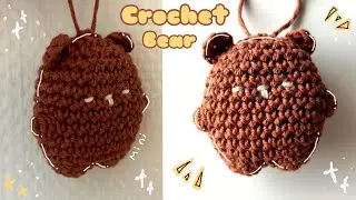 Crochet mini bear 🐻 // Брелок мини мишка 🐻крючком