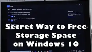 Use this in-built Tool to Free up Storage Space on Windows 10