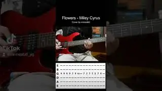Flowers #mileycyrus #guitarcover #music #guitartabs #instrumental #tiktok #easy #belajargitar