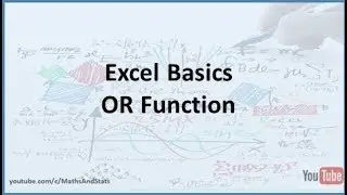 Excel Basics: How to use the OR Function