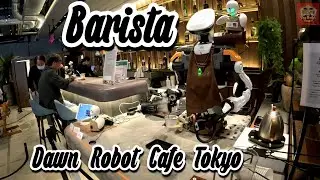 Barista at the Avatar Robot Cafe DAWN