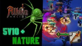 Albion Online [Outnumbered] Nature Healer POV Vol. 16 - BZ Fights 5v10+