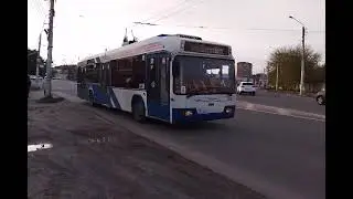 "Приветливый водитель!" троллейбус БКМ-321 борт.номер 3138 следует по маршруту 3
