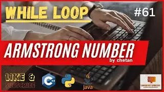 armstrong number in c python java | logical programming |  @helloworld_institute