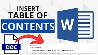 How to Insert Table of Contents in Microsoft Office Word [2024]