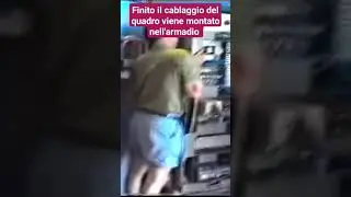 Montaggio quadro elettrico dentro l'armadio..