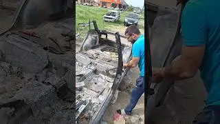 расправился с машиной!