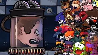 FNF Spinoff (VS Scotthead) But ALL the Characters Sing Together 🎤 Fnaf 57 FREDDY IN SPACE (FNAF)