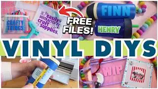 NEW Cricut Vinyl DIYs you NEED to make this weekend! | Cricut Budget beginner project tutorials