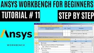 Ansys workbench tutorials for beginners | Lec.11 How to add new materials from  ansys workbench