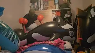 riding my inflatable intex wal