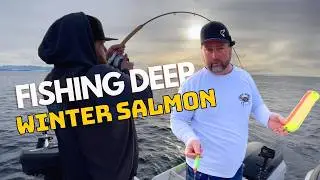 FISHING DEEP for WINTER CHINOOK salmon in British Columbia