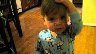 18-month-old Brandon naming his body parts