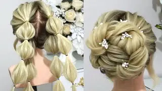 HOW TO MAKE BALL HAIR MODELS, BRIDAL HAIR MODELS