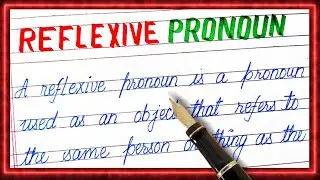 Definition of reflexive pronoun | What is reflexive pronoun | Example of reflexive pronoun