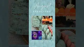 August yarn clubs available for preorder until August 11th, shipped 16th Aug #yarnclub #handdyedyarn