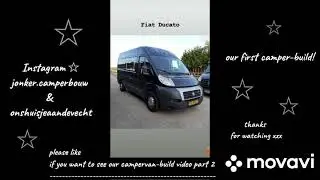 ☆ OUR FIRST CAMPER VAN - BUILD !! | from start till finish.. zelfbouw bus camper FIAT DUCATO L2H2