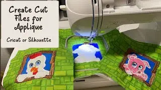 Create Cut Files for Applique for your CRICUT or Silhouette